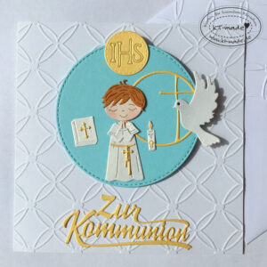 Erste heilige Kommunion für Jungen