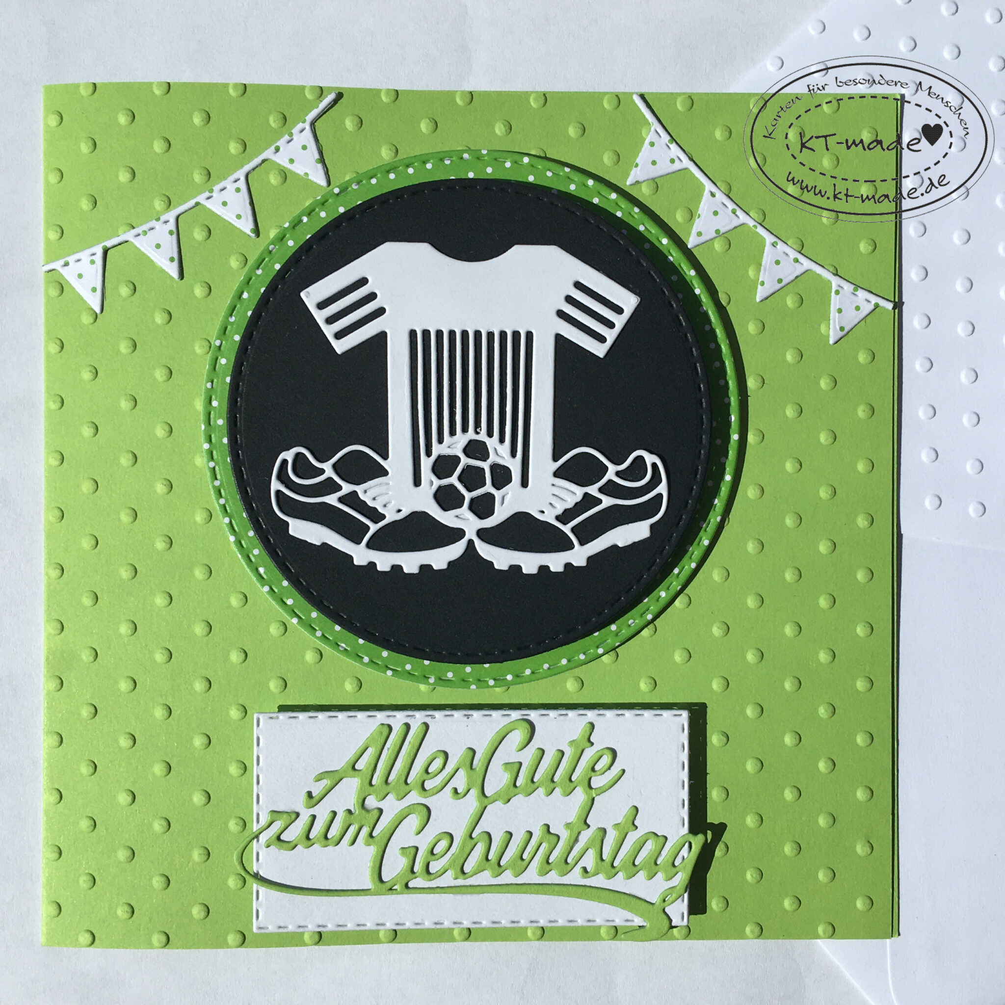 Geburtstagskarte Fußball - KT-made - Karten für besondere Menschen