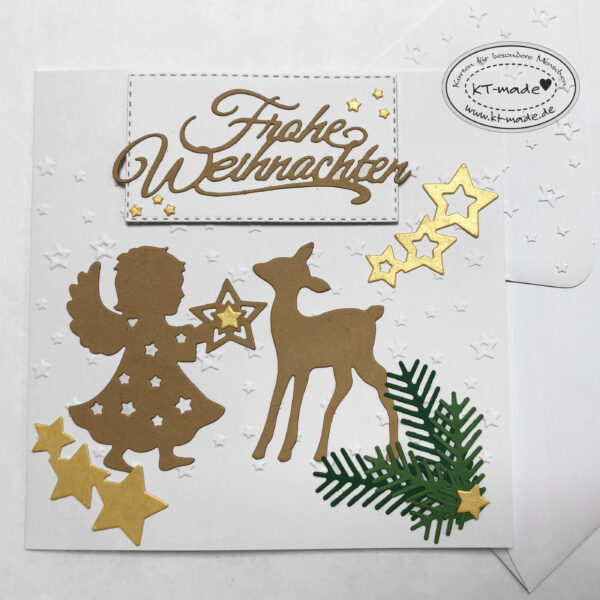 Weihnachtskarte in Naturtönen