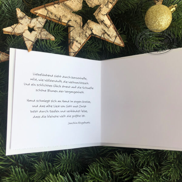 Einleger mit Gedicht für Weihnachtskarten – Bild 3