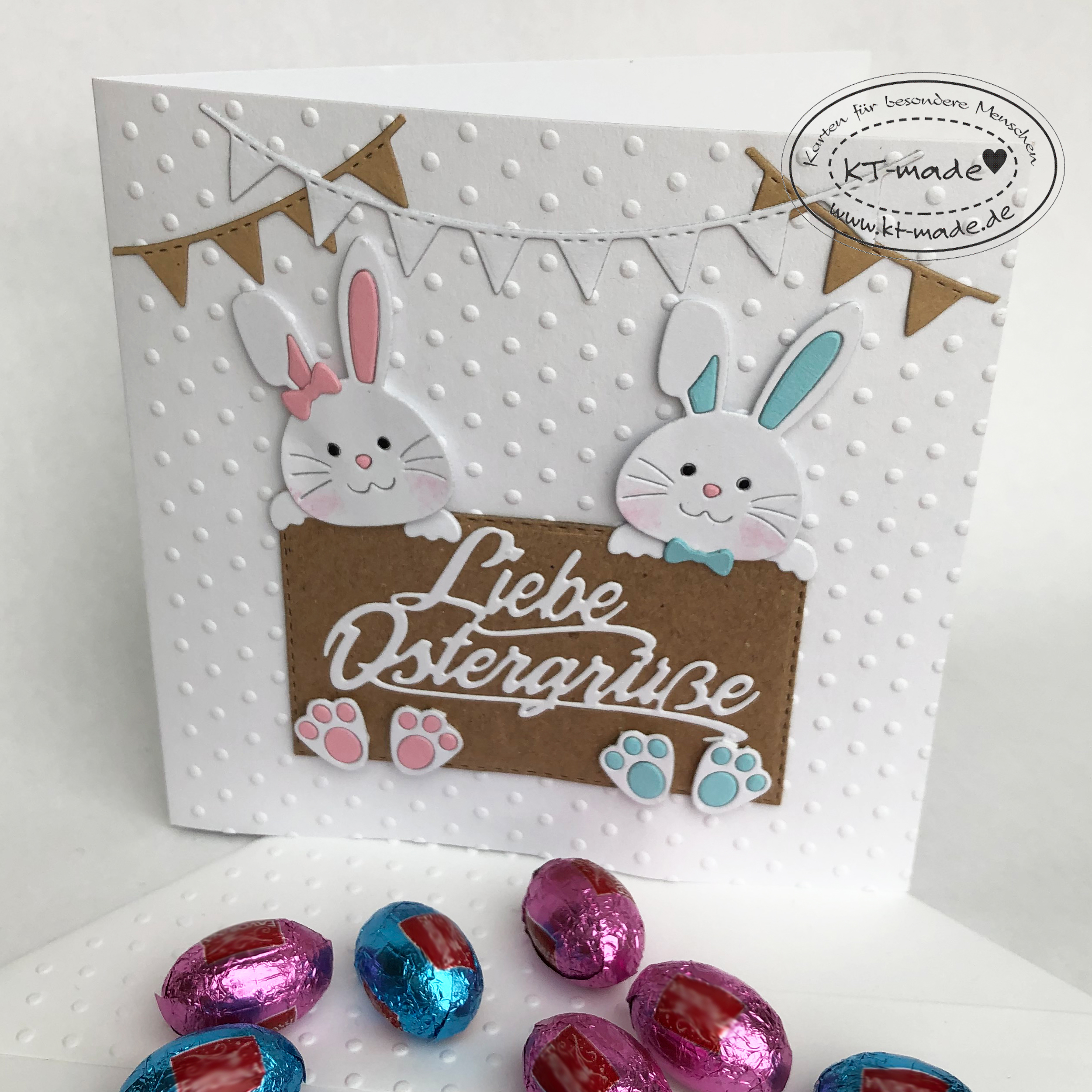 Osterkarte für die Großeltern