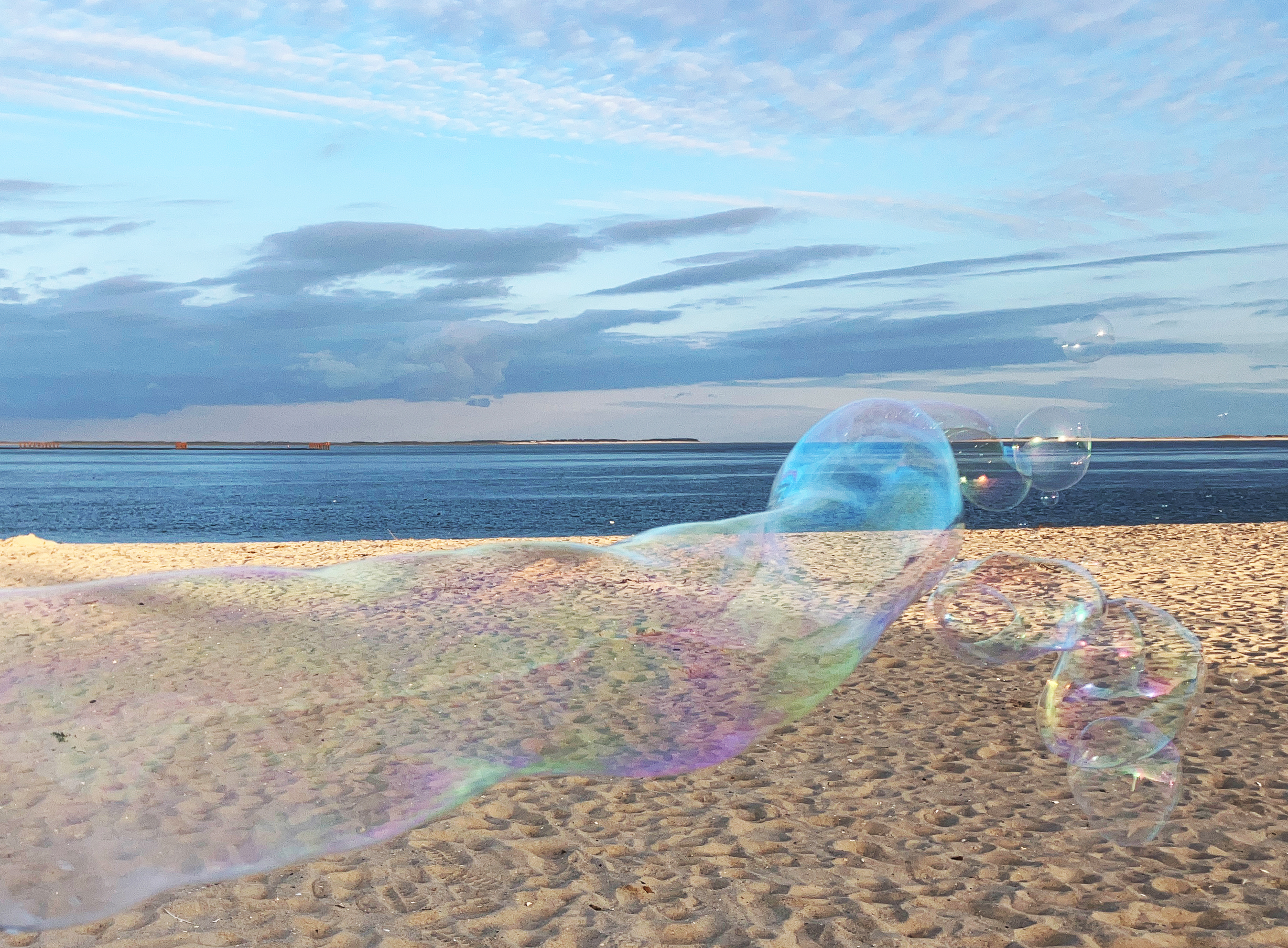 Seifenblasen Strand Sylt