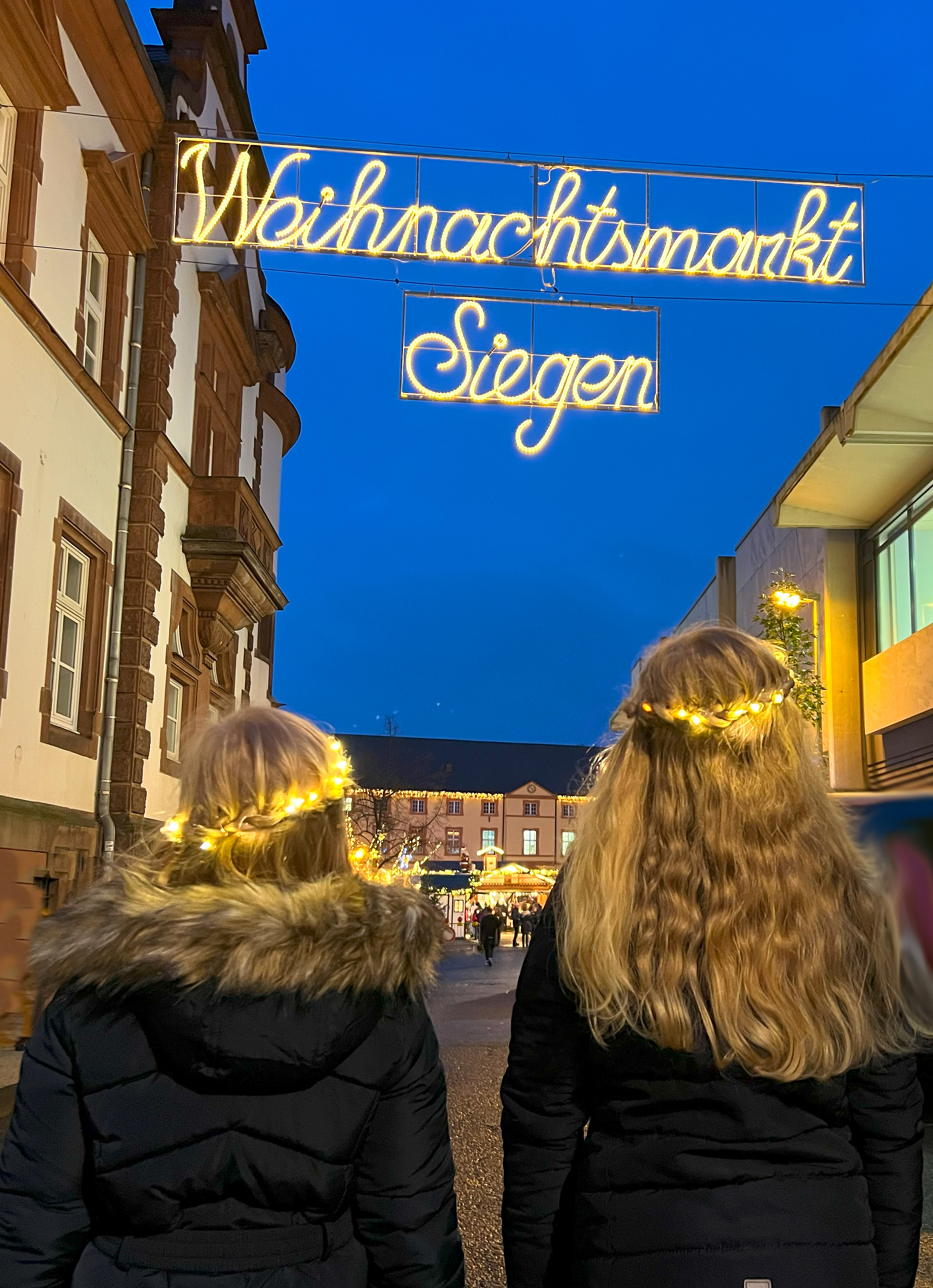 Lichterkette Haare