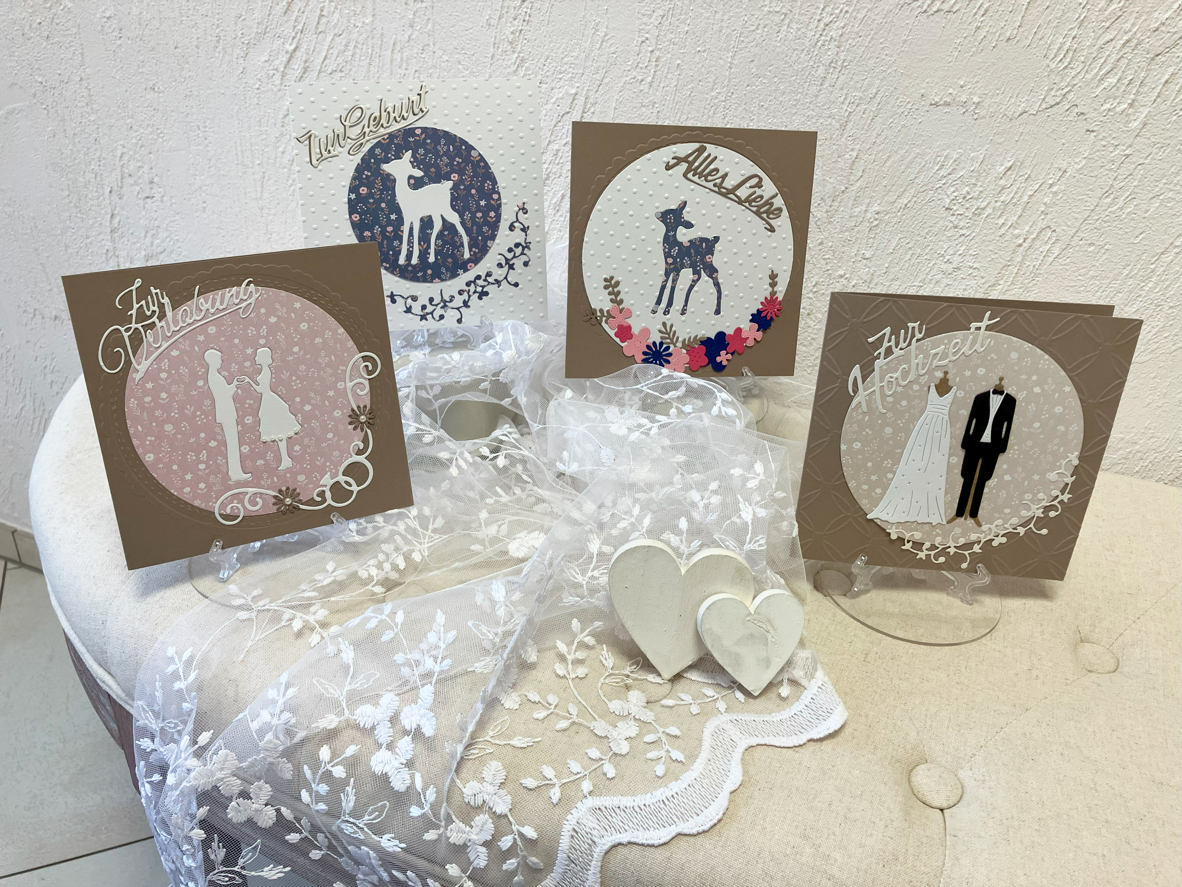 Karten Vintage Hochzeit